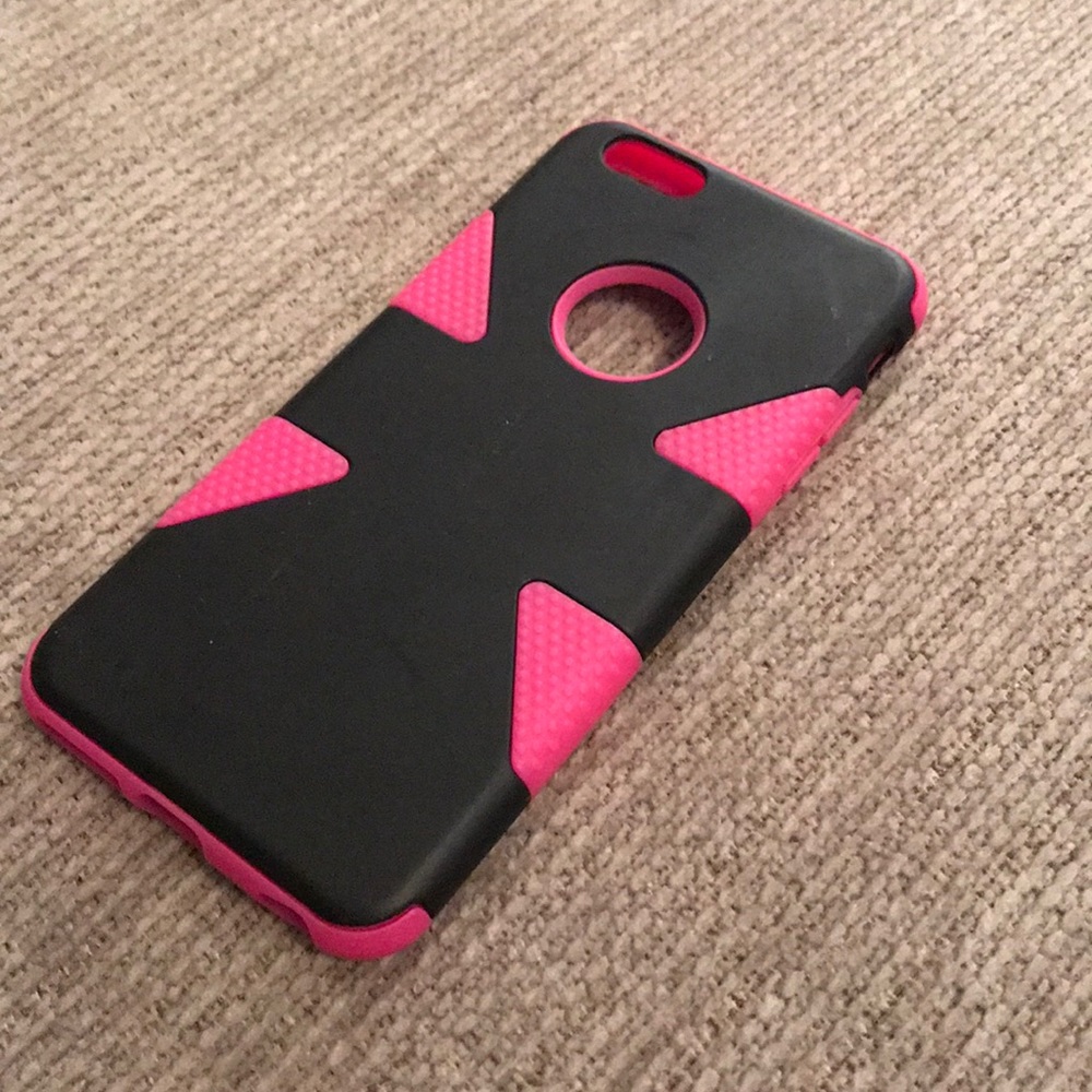 Black/pink iPhone 6plus case